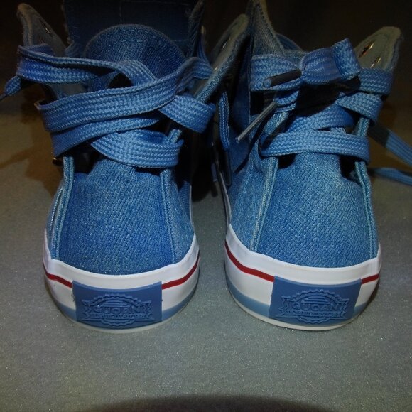 NWOT- Women's size 7 Guoan Skull Canvas High Top sneakers - Picture 5 of 9